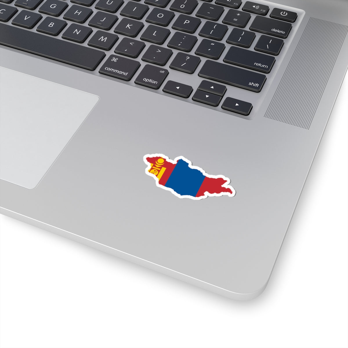 Flag-map of Mongolia (Mongolia) STICKER Vinyl Kiss-Cut Decal