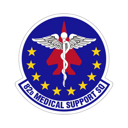 82d Medical Support Squadron (U.S. Air Force) STICKER Vinyl Kiss-Cut Decal-3 Inch-White-The Sticker Space