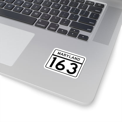 MD Route 163 (Maryland) (Road Sign) STICKER Vinyl Kiss-Cut Decal
