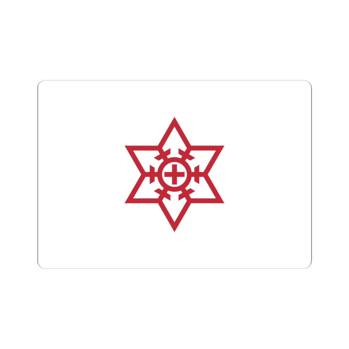 Flag of Omuta Fukuoka (Japan) STICKER Vinyl Kiss-Cut Decal