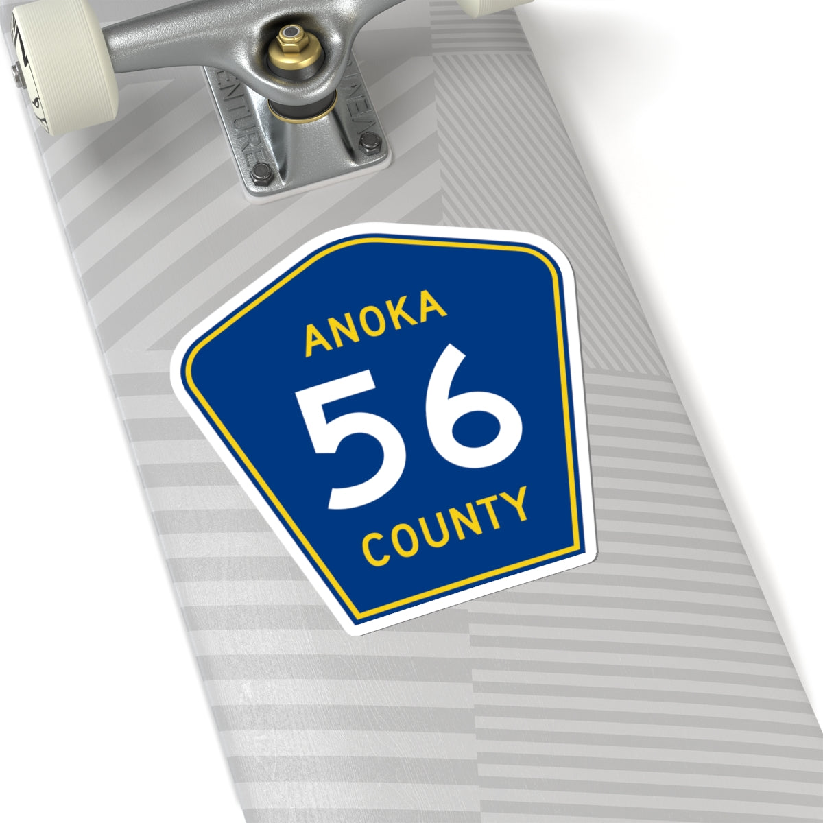 Anoka County 56 (Minnesota) (Road Sign) STICKER Vinyl Kiss-Cut Decal