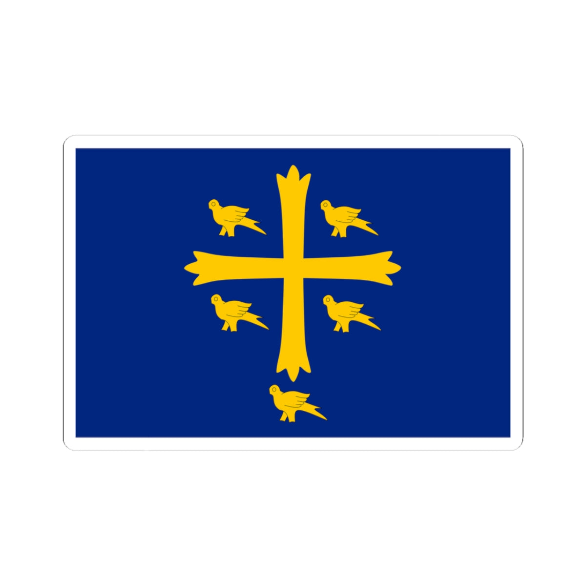 Banner of Saint Edward (England) STICKER Vinyl Kiss-Cut Decal