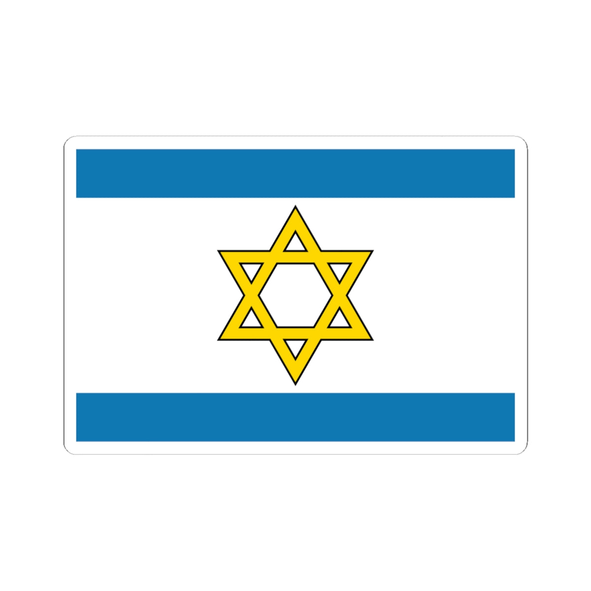 Flag of the State of Palestine Proposal 6 (Israel) STICKER Vinyl Kiss-Cut Decal