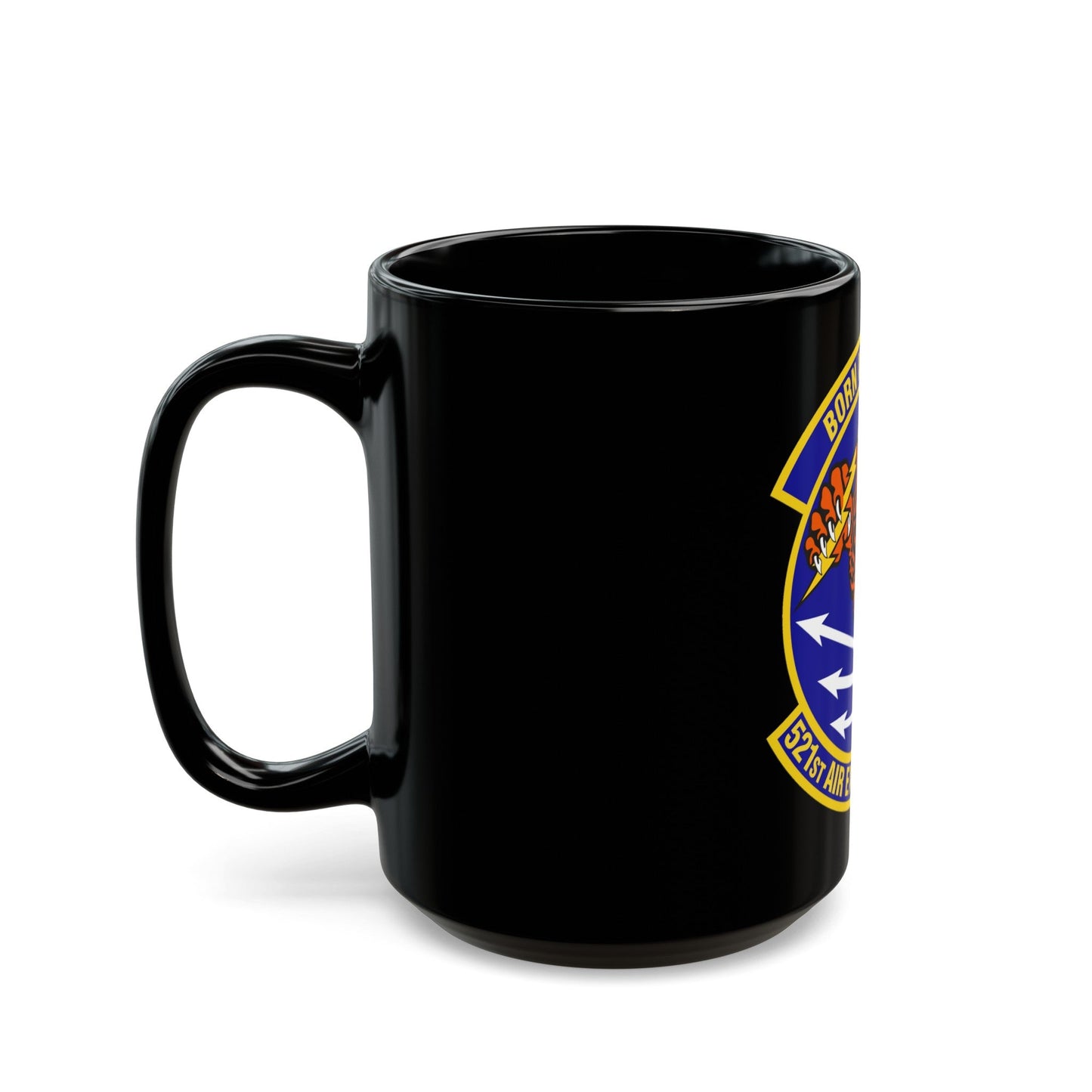 521st Air Expeditionary Advisory Squadron (U.S. Air Force) Black Coffee Mug-The Sticker Space