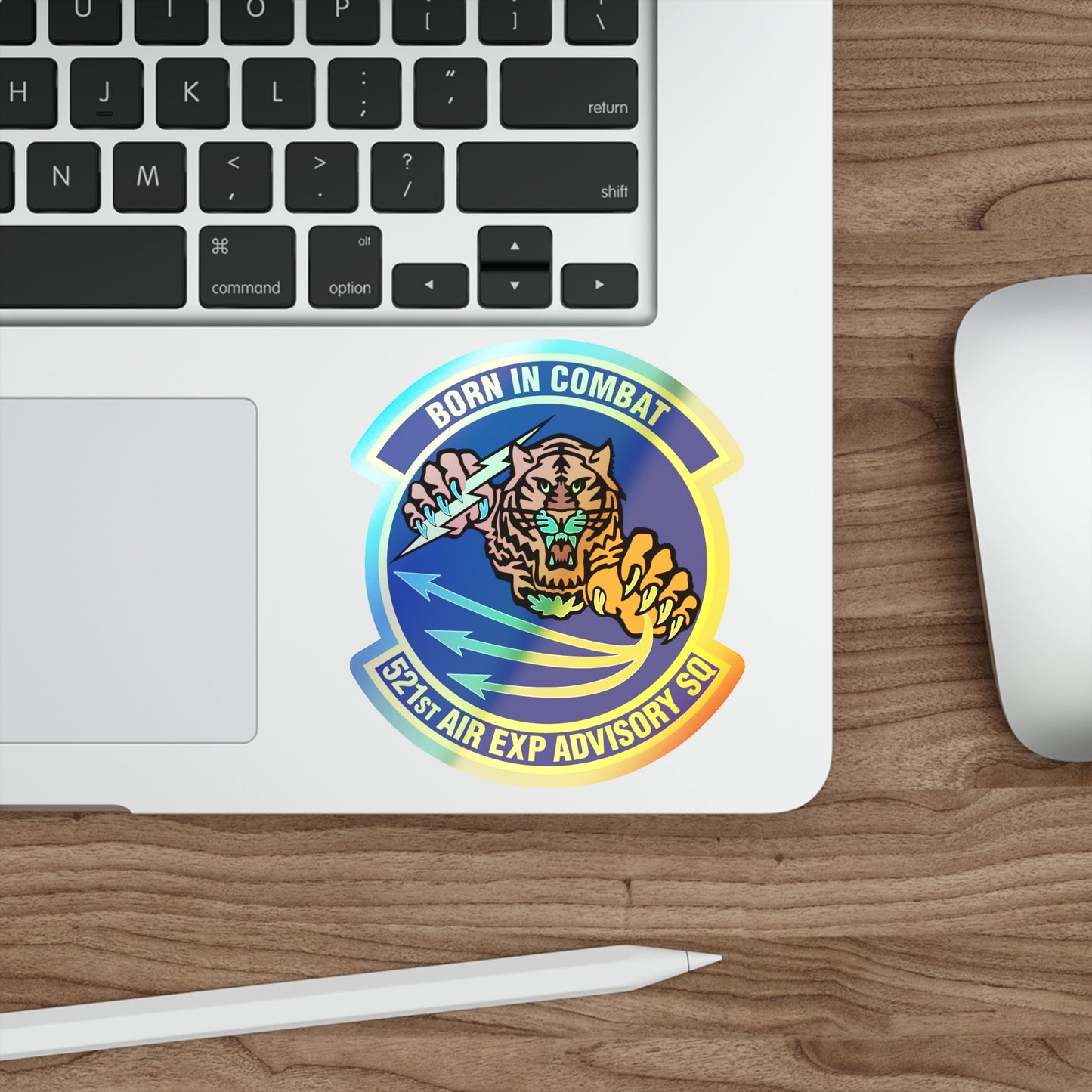 521st Air Expeditionary Advisory Squadron (U.S. Air Force) Holographic STICKER Die-Cut Vinyl Decal-The Sticker Space