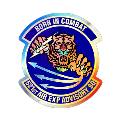 521st Air Expeditionary Advisory Squadron (U.S. Air Force) Holographic STICKER Die-Cut Vinyl Decal-2 Inch-The Sticker Space