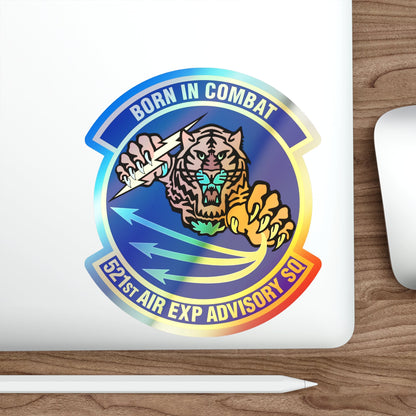 521st Air Expeditionary Advisory Squadron (U.S. Air Force) Holographic STICKER Die-Cut Vinyl Decal-The Sticker Space