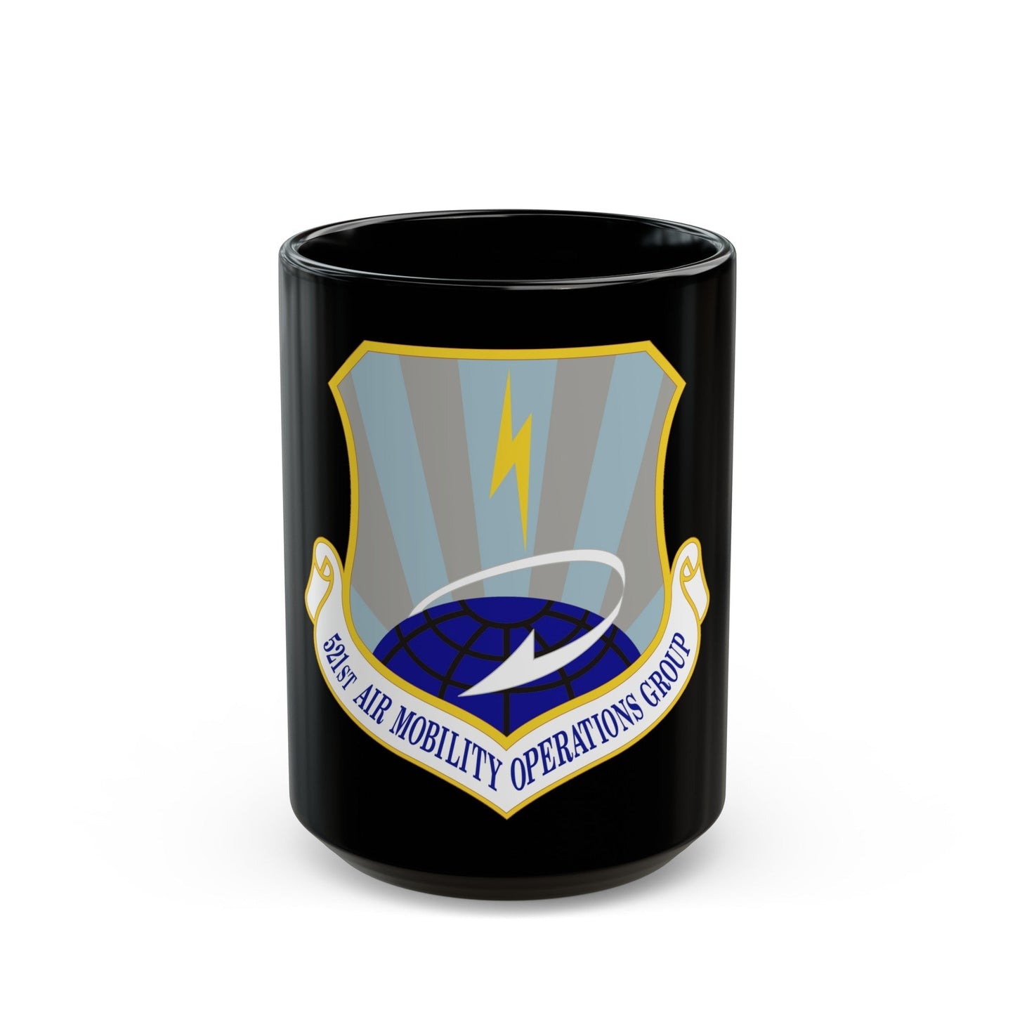 521st Air Mobility Operations Group (U.S. Air Force) Black Coffee Mug-15oz-The Sticker Space