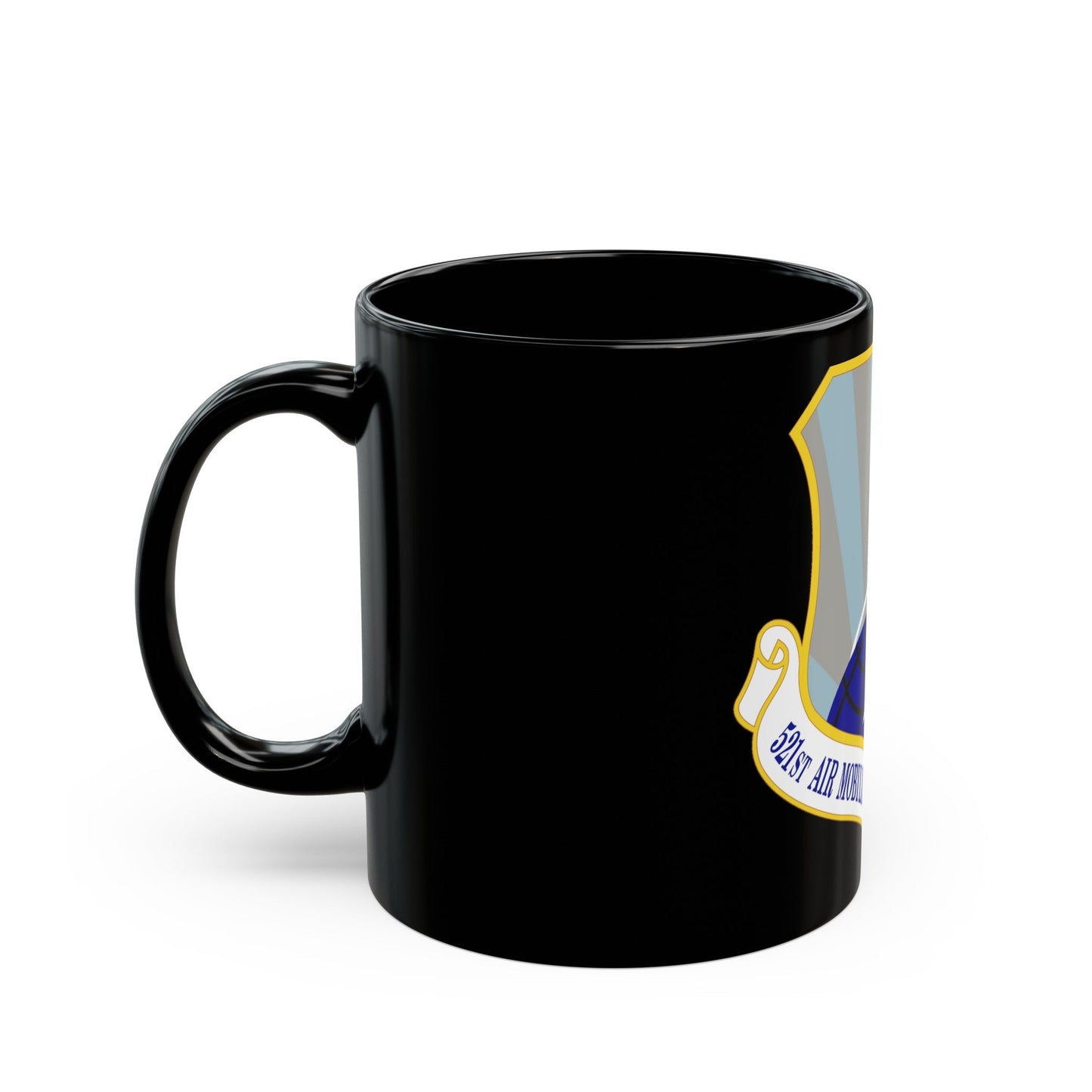 521st Air Mobility Operations Group (U.S. Air Force) Black Coffee Mug-The Sticker Space