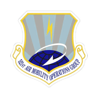 521st Air Mobility Operations Group (U.S. Air Force) STICKER Vinyl Kiss-Cut Decal 4 Inch White - The Sticker Space