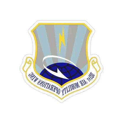 521st Air Mobility Operations Wing (U.S. Air Force) REVERSE PRINT Transparent Die-Cut STICKER 6 Inch Die-Cut Transparent - The Sticker Space