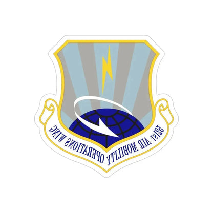 521st Air Mobility Operations Wing (U.S. Air Force) REVERSE PRINT Transparent Die-Cut STICKER - The Sticker Space