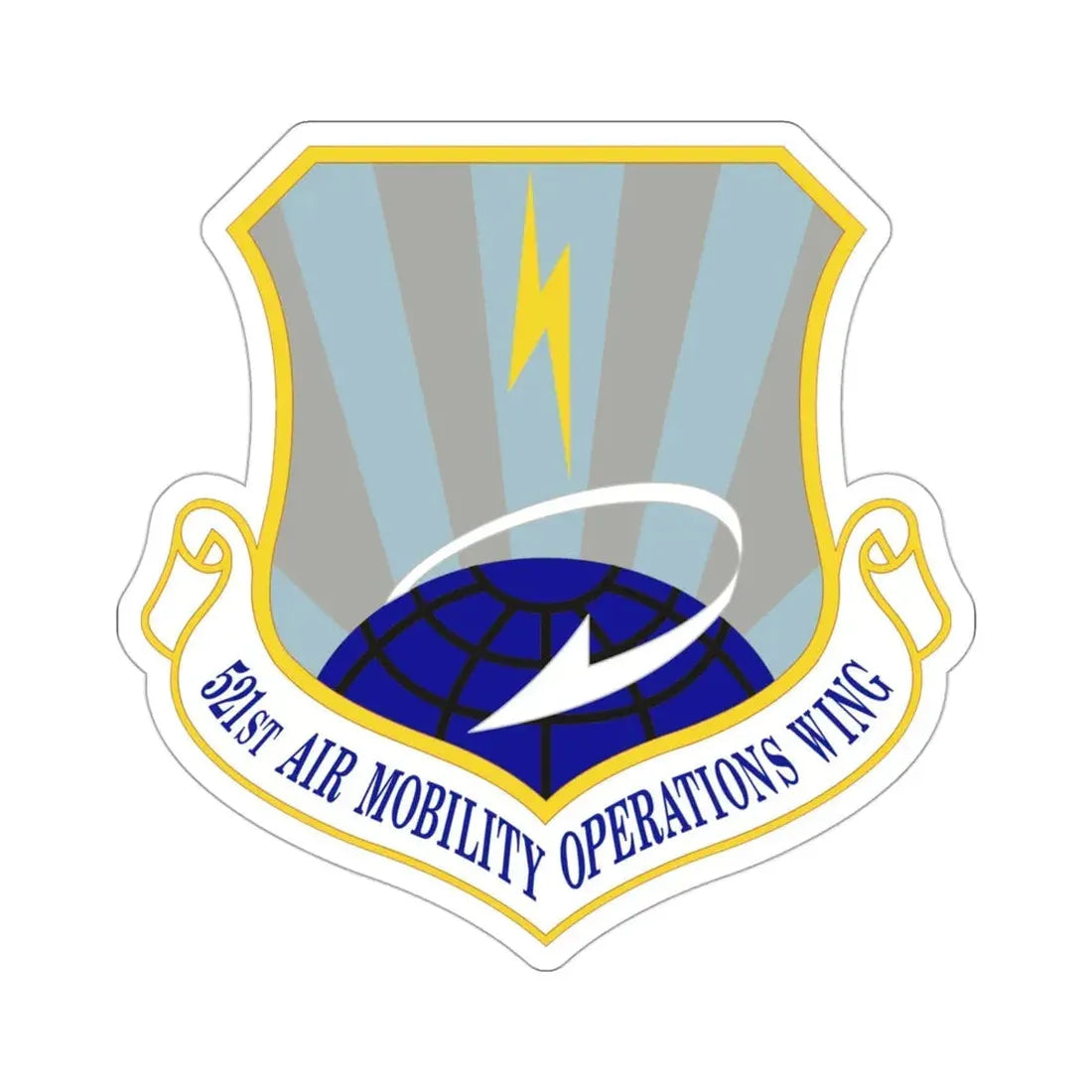 521st Air Mobility Operations Wing (U.S. Air Force) STICKER Vinyl Die-Cut Decal - The Sticker Space