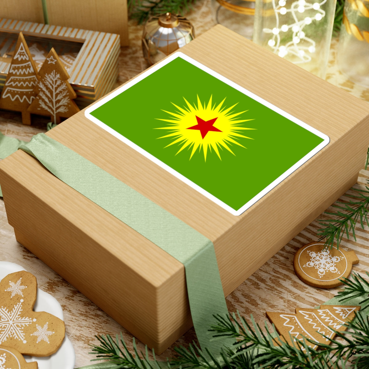 Flag of Koma Civakên Kurdistanê (Iraq) STICKER Vinyl Kiss-Cut Decal