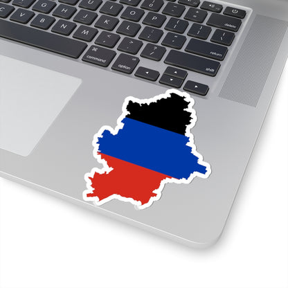 Donetskindependence-Flagmap (Ukraine) STICKER Vinyl Kiss-Cut Decal