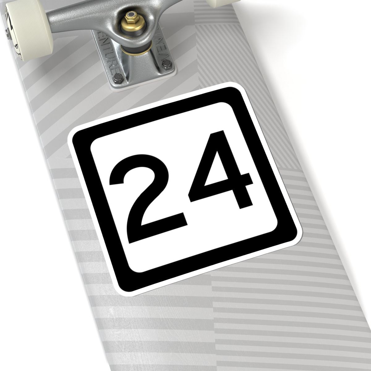 WV-24 (Virginia) (Road Sign) STICKER Vinyl Kiss-Cut Decal