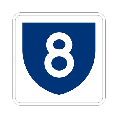 PR primary 8 (Puerto Rico) (Road Sign) STICKER Vinyl Kiss-Cut Decal