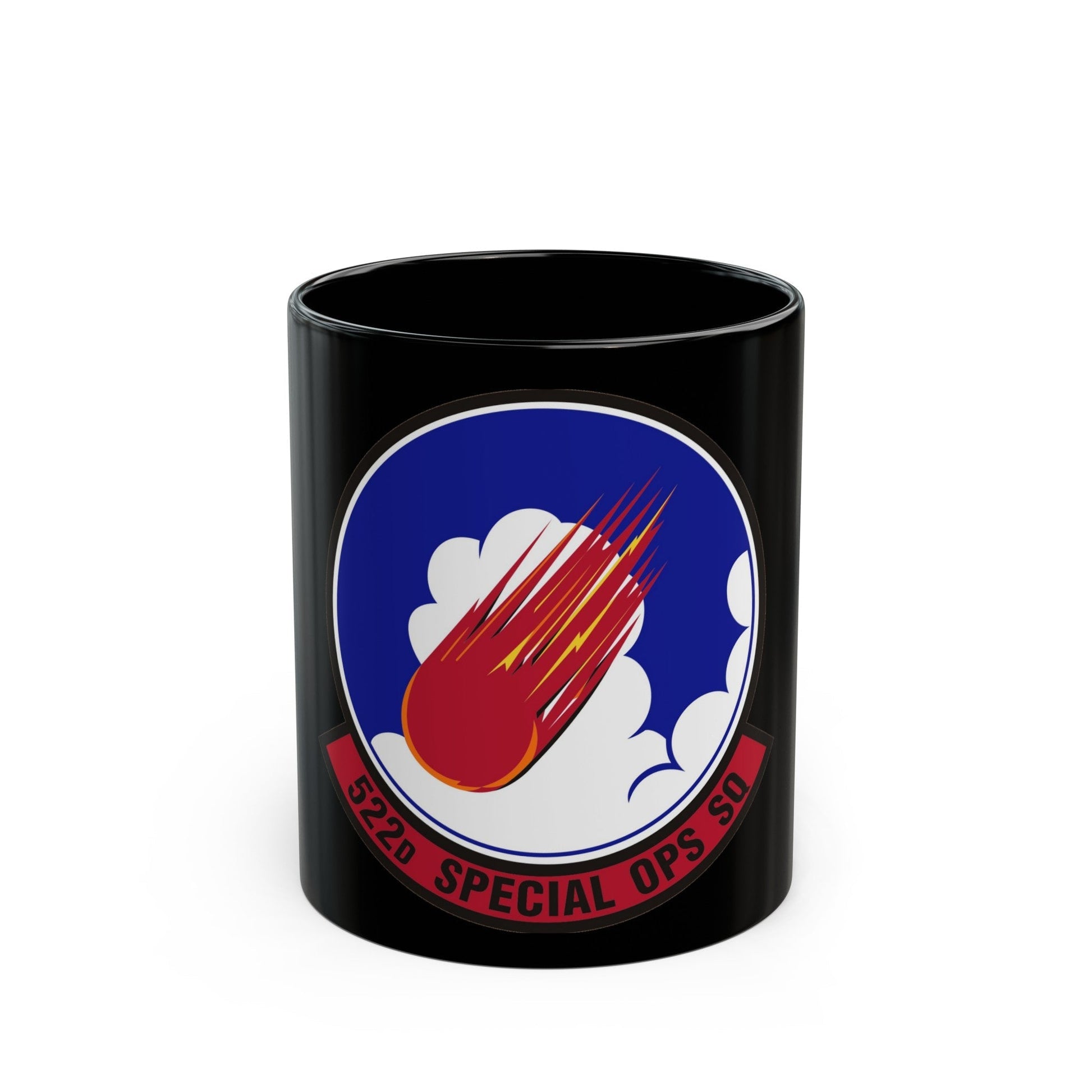 522d Special Operations Squadron (U.S. Air Force) Black Coffee Mug-11oz-The Sticker Space