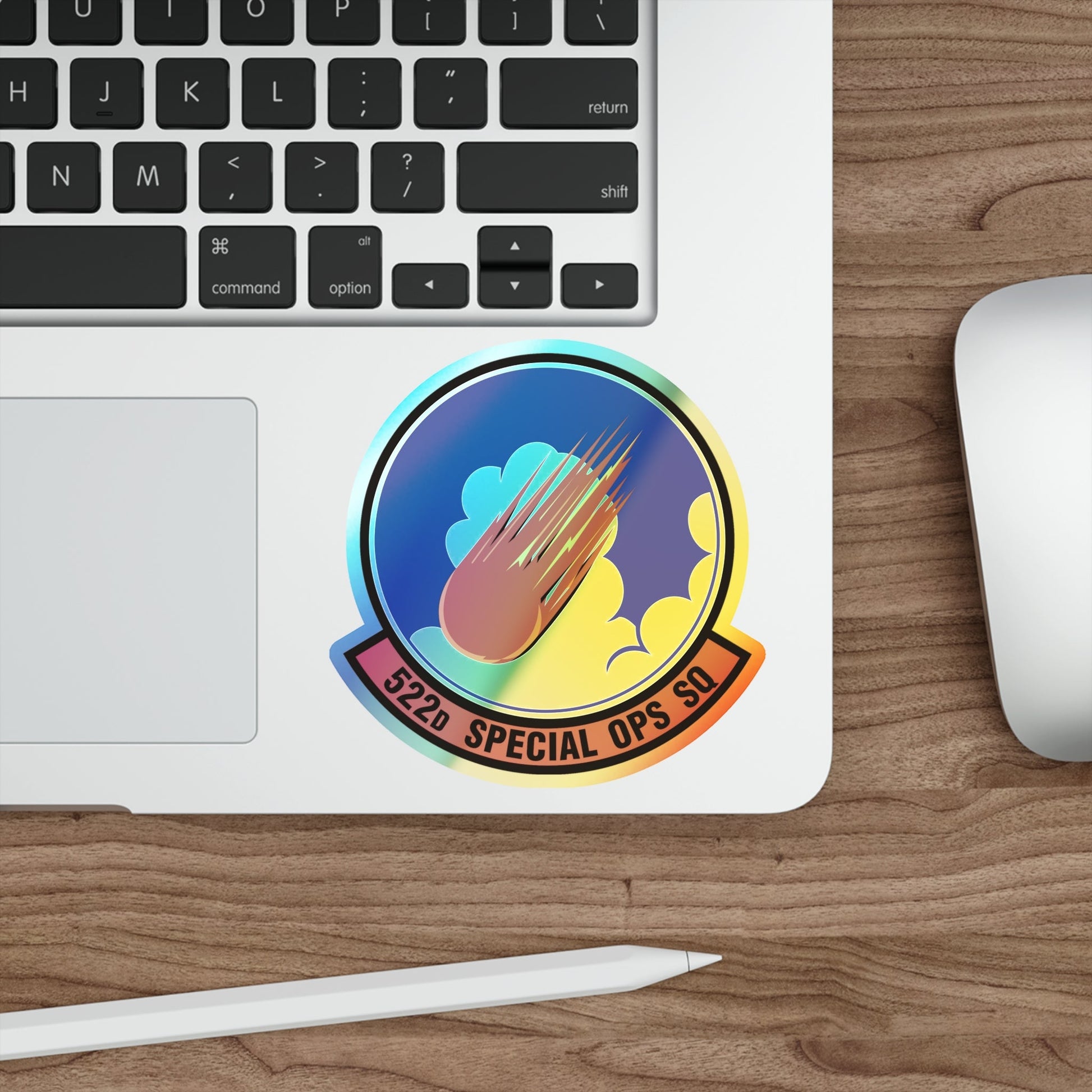 522d Special Operations Squadron (U.S. Air Force) Holographic STICKER Die-Cut Vinyl Decal-The Sticker Space