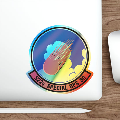 522d Special Operations Squadron (U.S. Air Force) Holographic STICKER Die-Cut Vinyl Decal-The Sticker Space