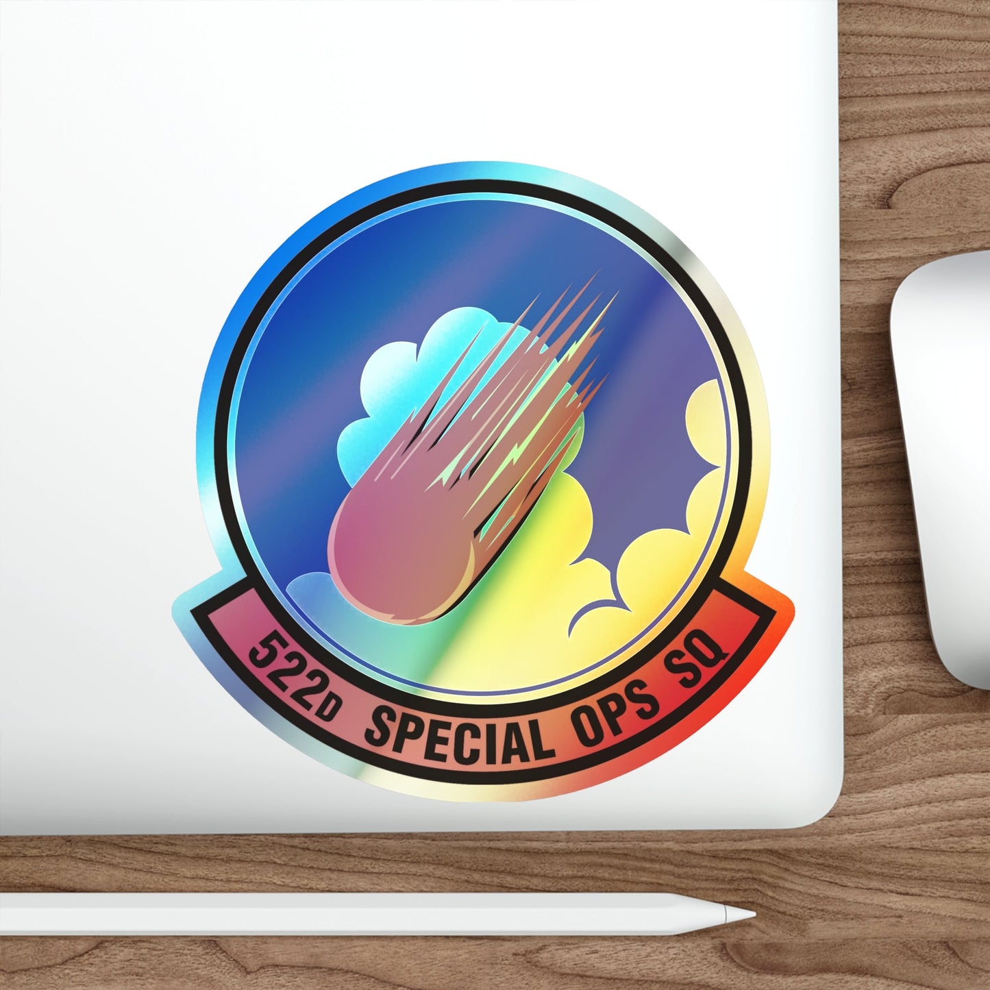 522d Special Operations Squadron (U.S. Air Force) Holographic STICKER Die-Cut Vinyl Decal-The Sticker Space