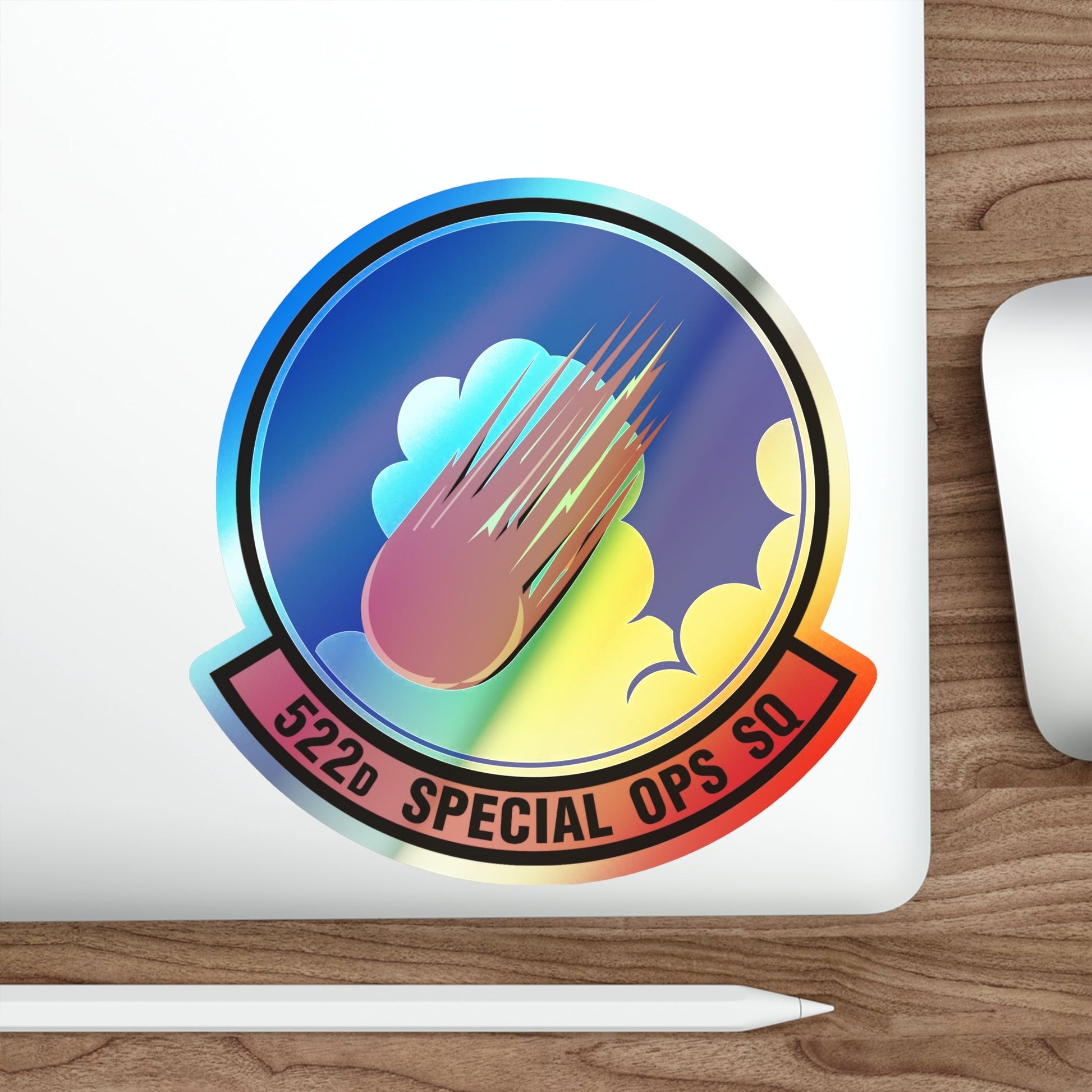 522d Special Operations Squadron (U.S. Air Force) Holographic STICKER Die-Cut Vinyl Decal-The Sticker Space