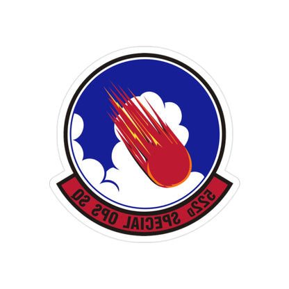 522d Special Operations Squadron (U.S. Air Force) REVERSE PRINT Transparent STICKER-2" × 2"-The Sticker Space