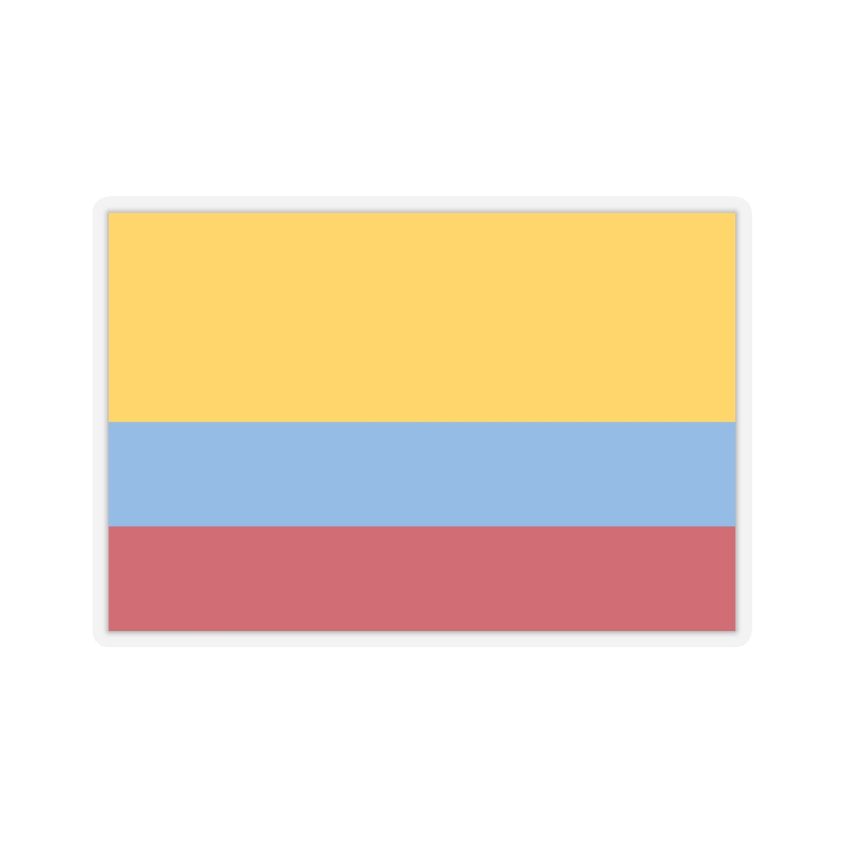 Flag of Venezuela with no coat of arms 1811-1836 (Colombia) STICKER Vinyl Kiss-Cut Decal