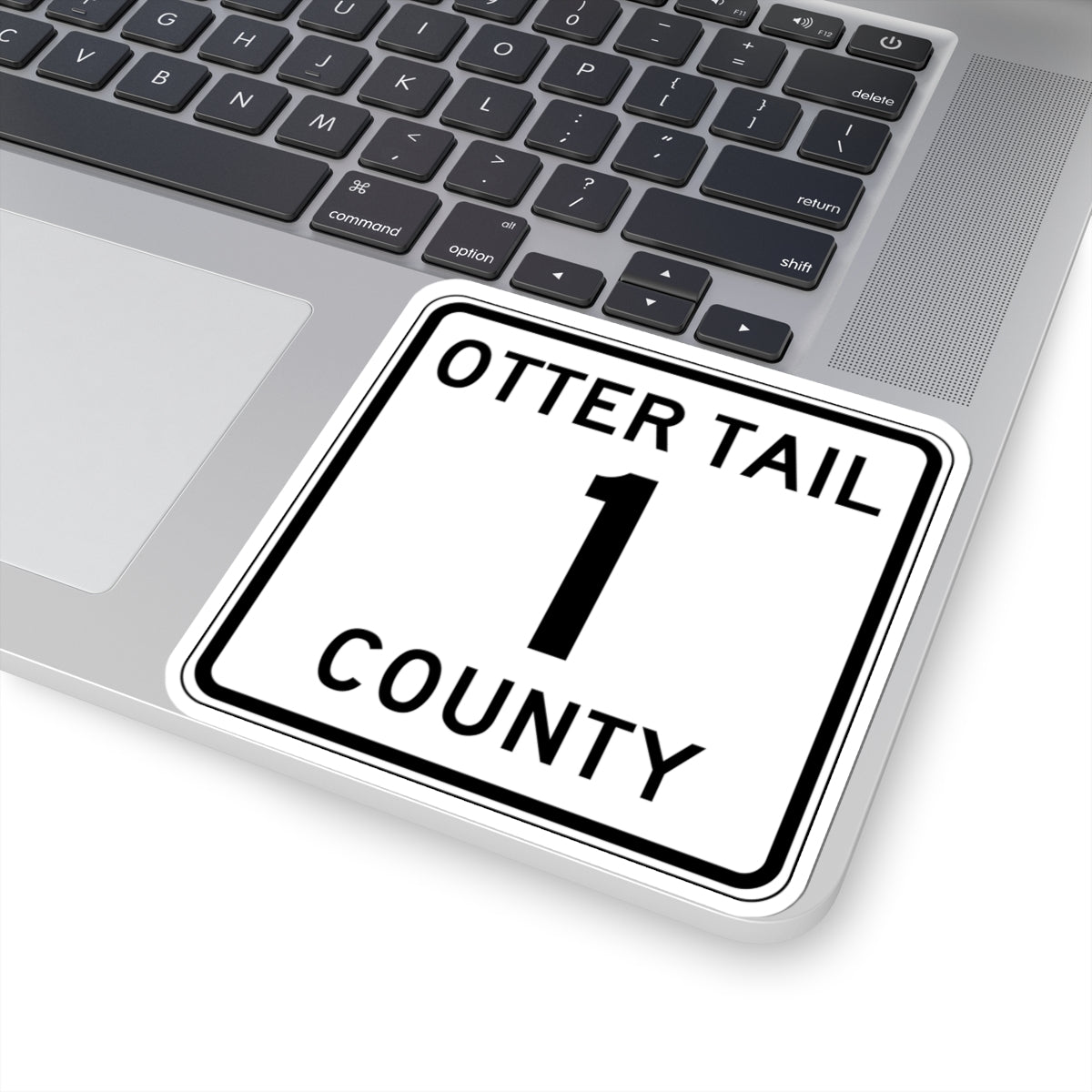 Otter Tail County Route 1 MN (Minnesota) (Road Sign) STICKER Vinyl Kiss-Cut Decal