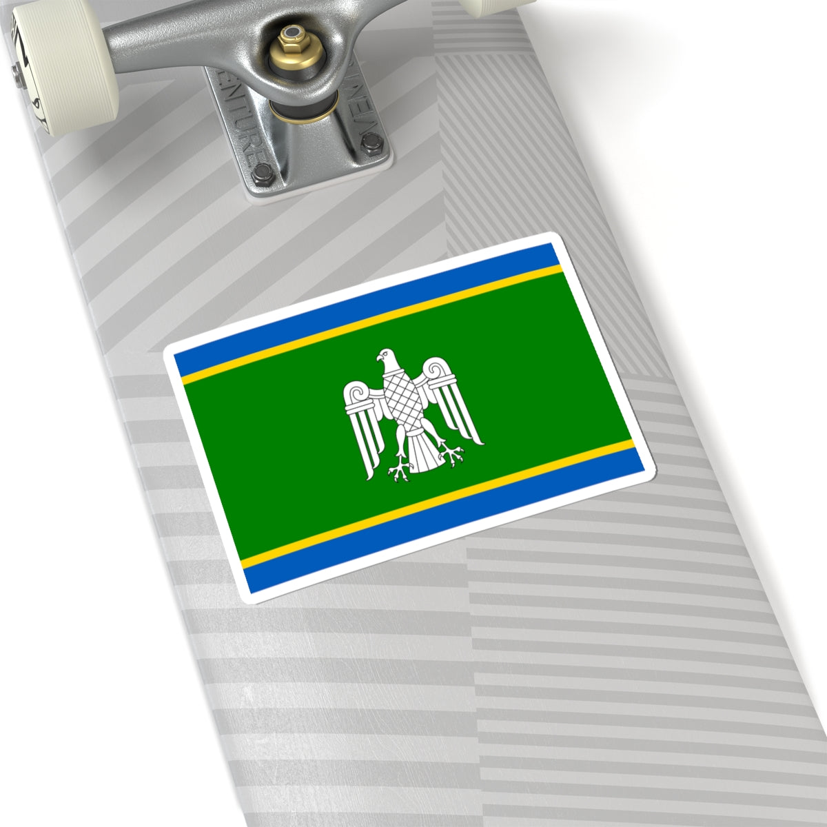 Flag of Chernivtsi Oblast (Ukraine) STICKER Vinyl Kiss-Cut Decal