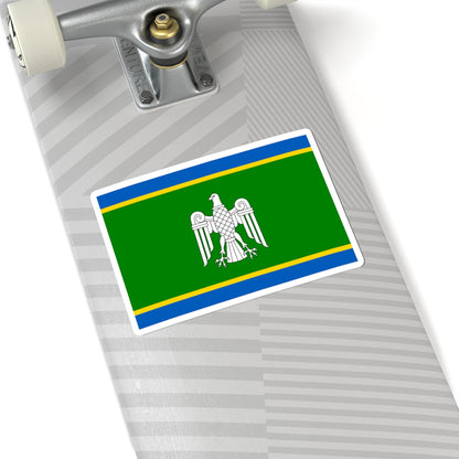 Flag of Chernivtsi Oblast (Ukraine) STICKER Vinyl Kiss-Cut Decal