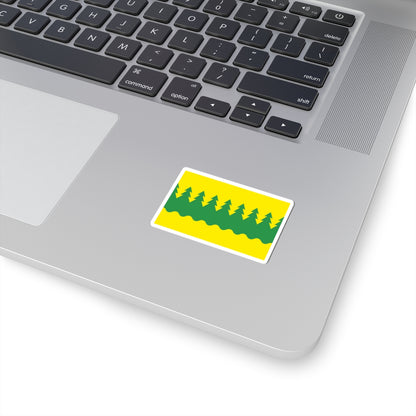 Flag of Kainuu (Finland) STICKER Vinyl Kiss-Cut Decal