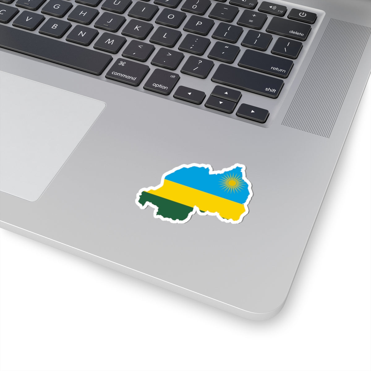 Flag map of Rwanda (Rwanda) STICKER Vinyl Kiss-Cut Decal