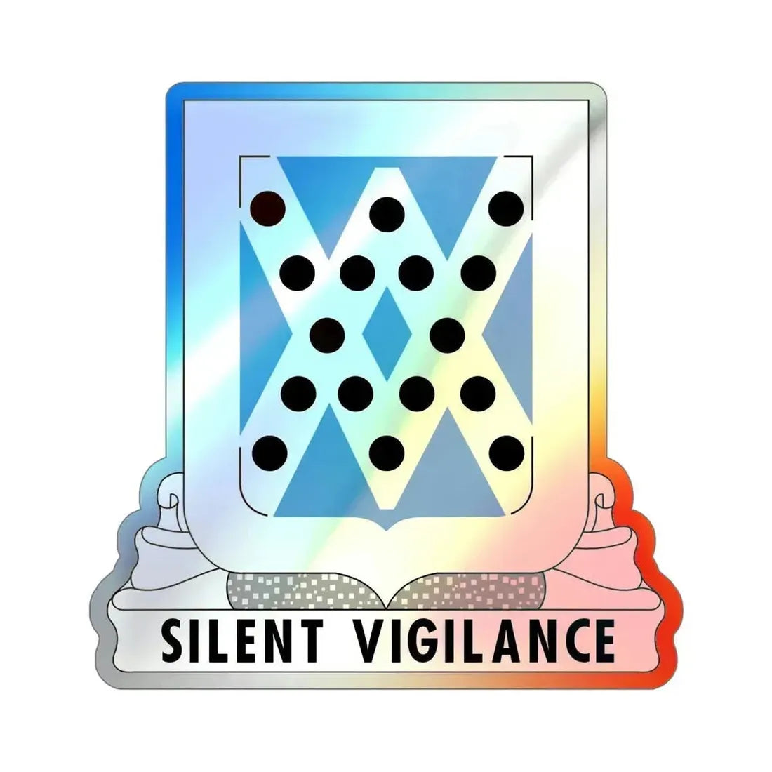 524 Military Intelligence Battalion (U.S. Army) Holographic STICKER Die-Cut Vinyl Decal 5 Inch Holographic - The Sticker Space