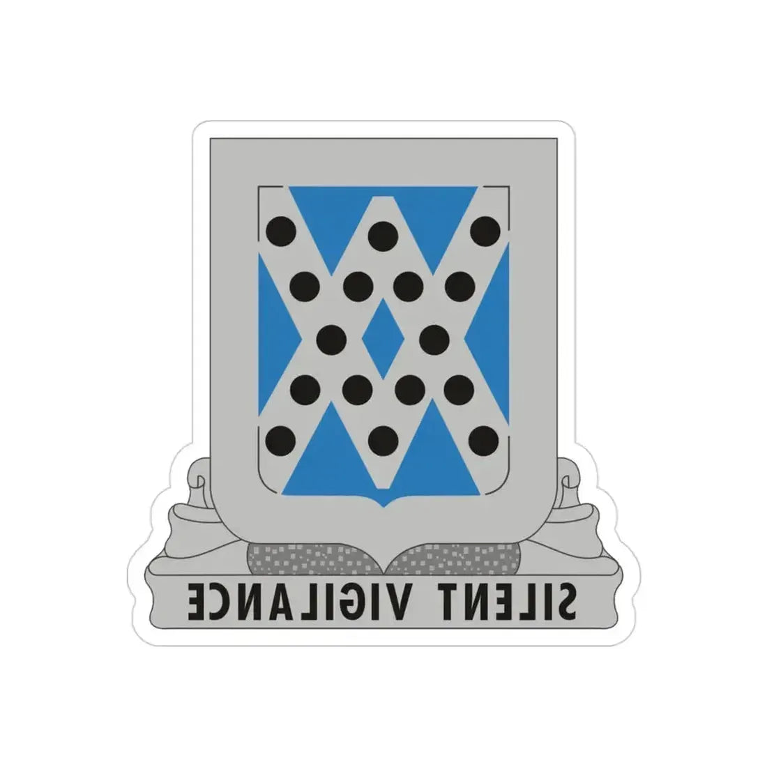 524 Military Intelligence Battalion (U.S. Army) REVERSE PRINT Transparent Die-Cut STICKER 3 Inch Die-Cut Transparent - The Sticker Space