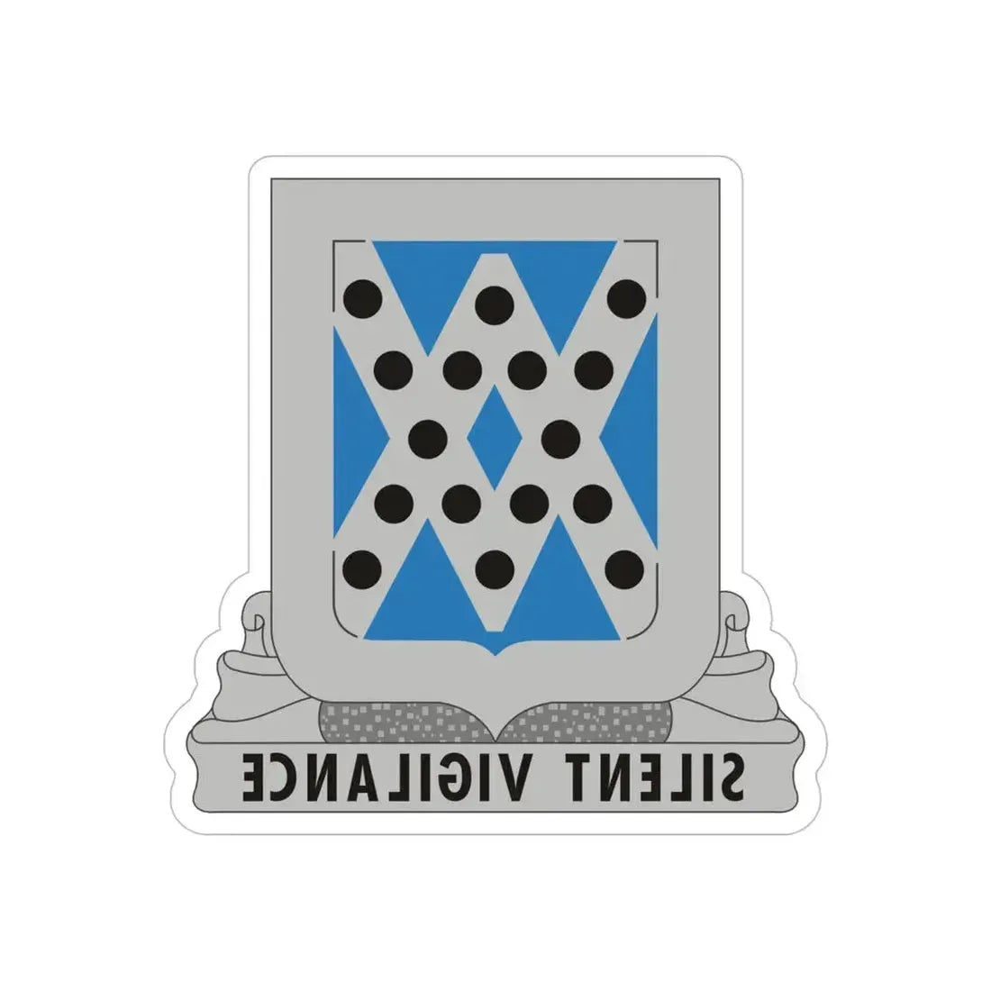 524 Military Intelligence Battalion (U.S. Army) REVERSE PRINT Transparent Die-Cut STICKER - The Sticker Space