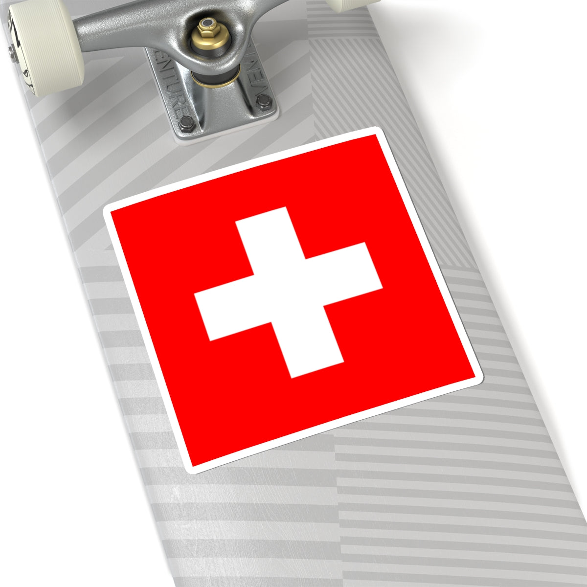 Flag of Switzerland (Switzerland) STICKER Vinyl Kiss-Cut Decal