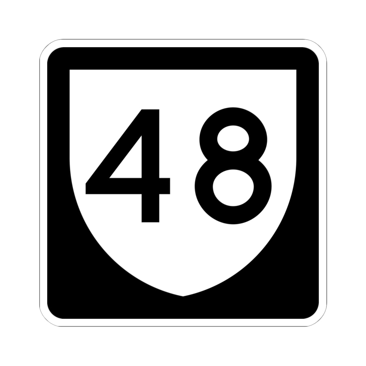 PR urban primary 48 (Puerto Rico) (Road Sign) STICKER Vinyl Kiss-Cut Decal