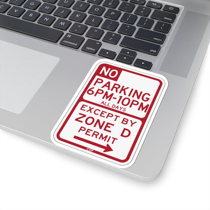 PBOT Road sign P1450R (Oregon) (Road Sign) STICKER Vinyl Kiss-Cut Decal