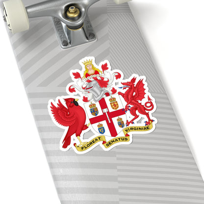 Arms of the Virginia Senate (United States) (Coat of Arms) STICKER Vinyl Kiss-Cut Decal