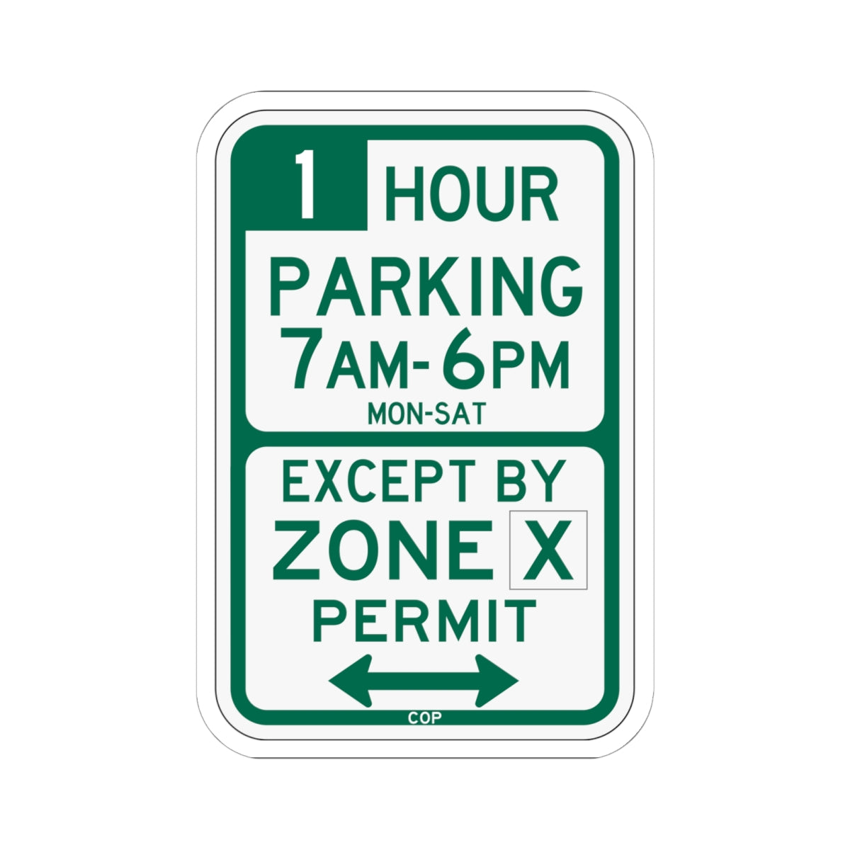 PBOT Road sign P4436 (Oregon) (Road Sign) STICKER Vinyl Kiss-Cut Decal