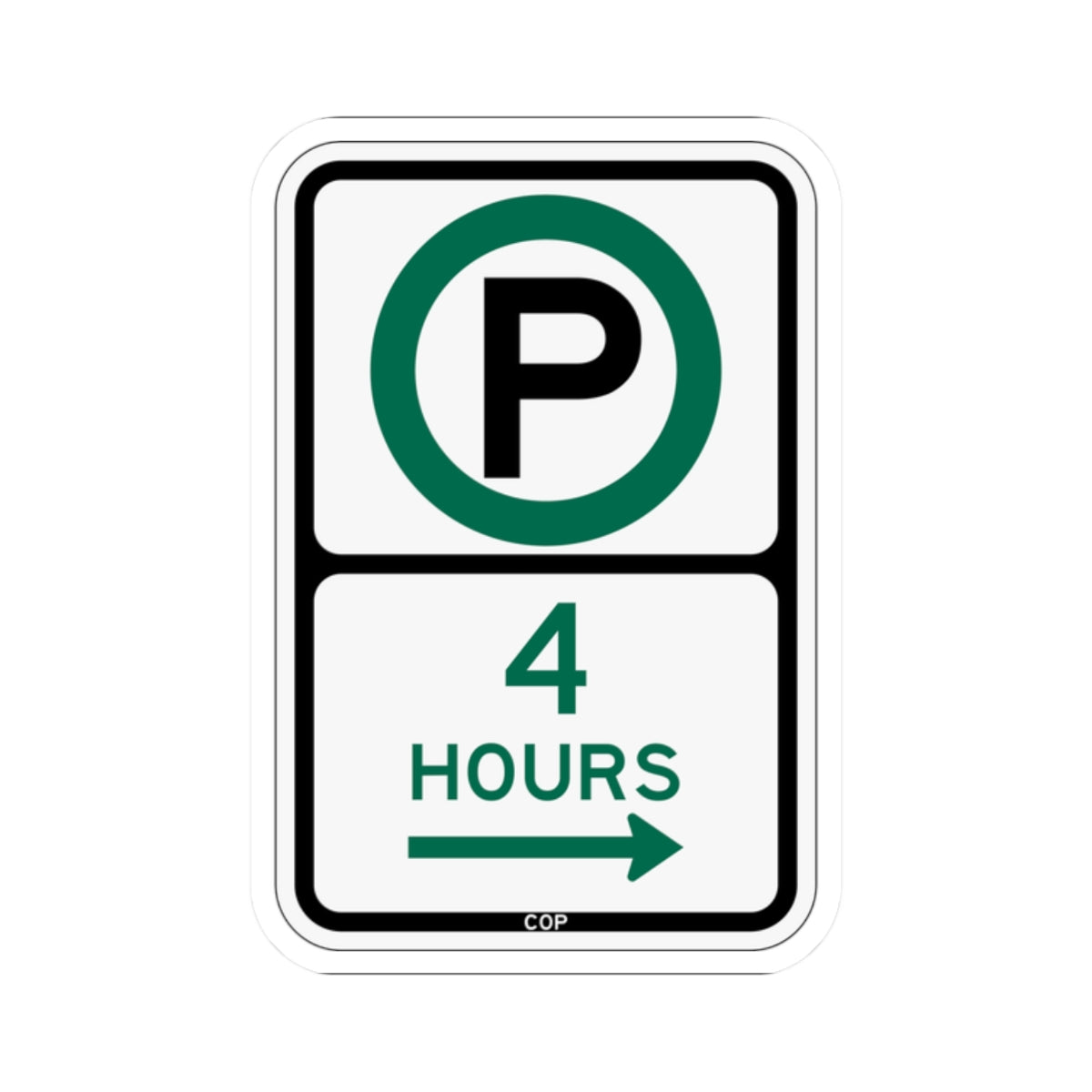 PBOT Road sign P3805R (Oregon) (Road Sign) STICKER Vinyl Kiss-Cut Decal