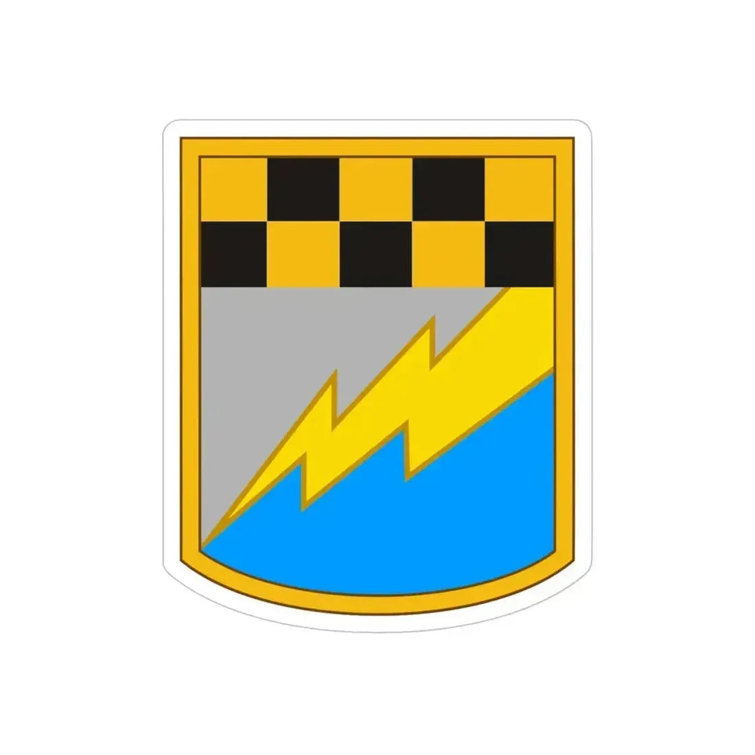 525th Expeditionary Military Intelligence Brigade (U.S. Army) REVERSE PRINT Transparent Die-Cut STICKER 5 Inch Die-Cut Transparent - The Sticker Space