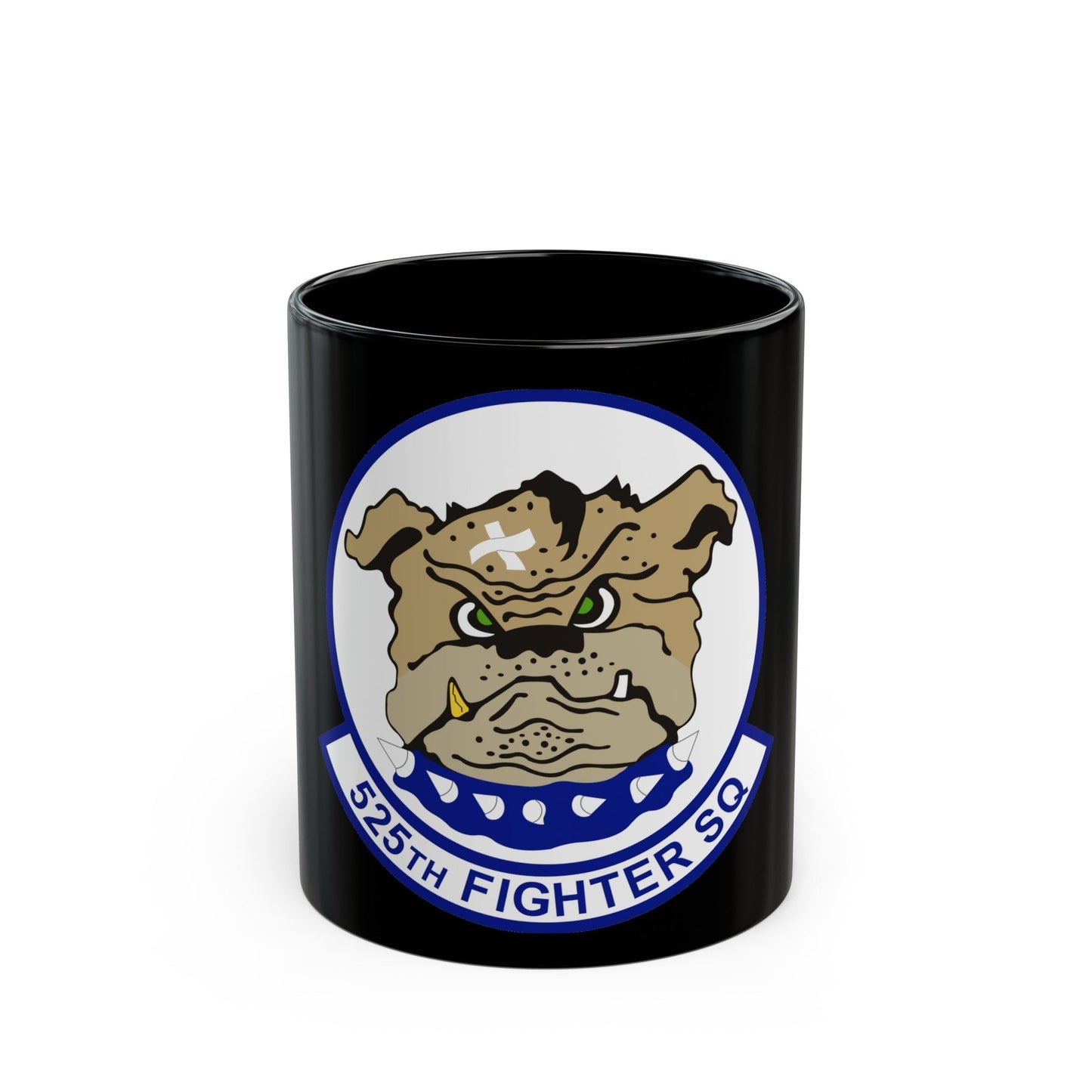 525th Fighter Squadron (U.S. Air Force) Black Coffee Mug-11oz-The Sticker Space