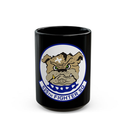 525th Fighter Squadron (U.S. Air Force) Black Coffee Mug-15oz-The Sticker Space