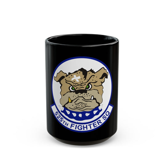 525th Fighter Squadron (U.S. Air Force) Black Coffee Mug-15oz-The Sticker Space