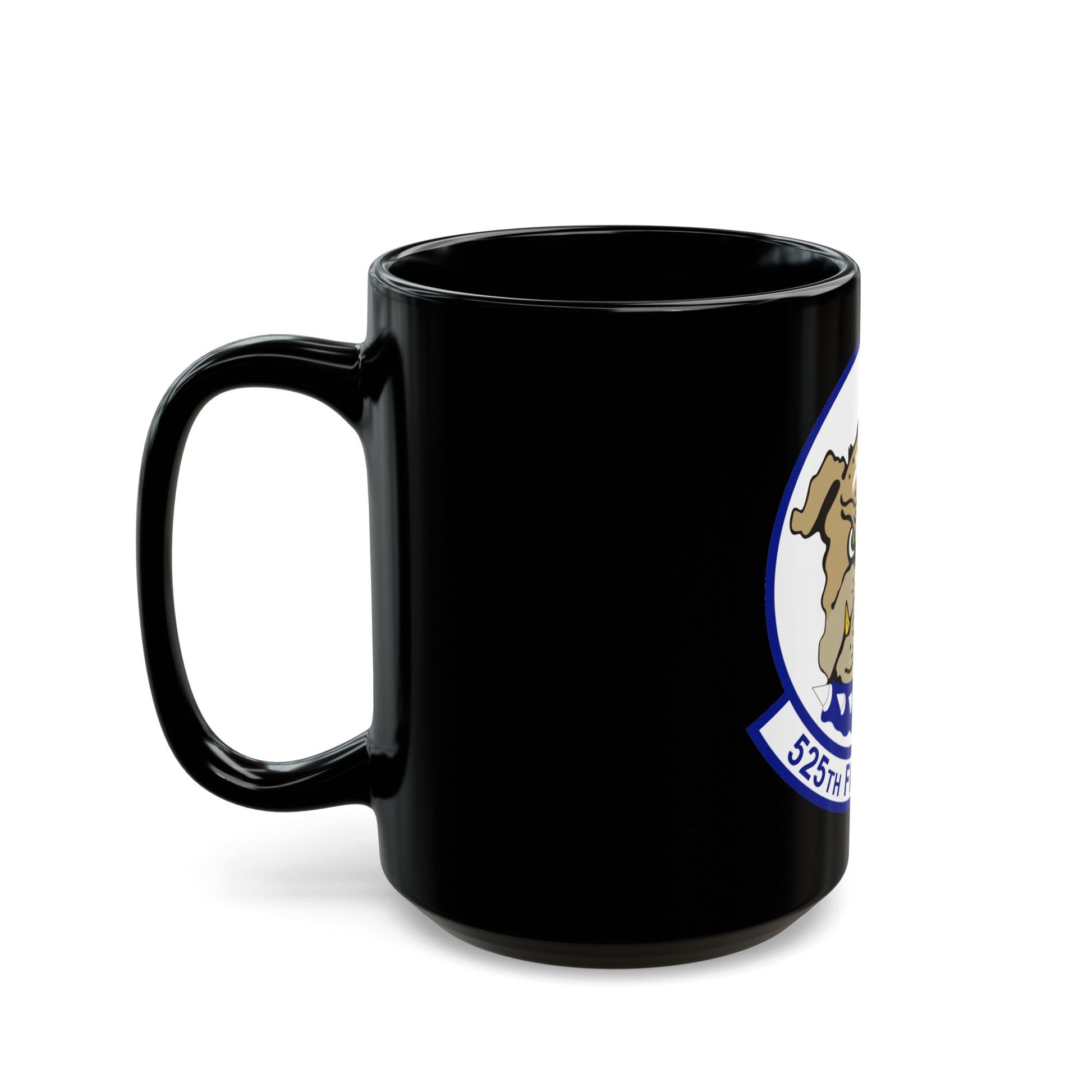 525th Fighter Squadron (U.S. Air Force) Black Coffee Mug-The Sticker Space