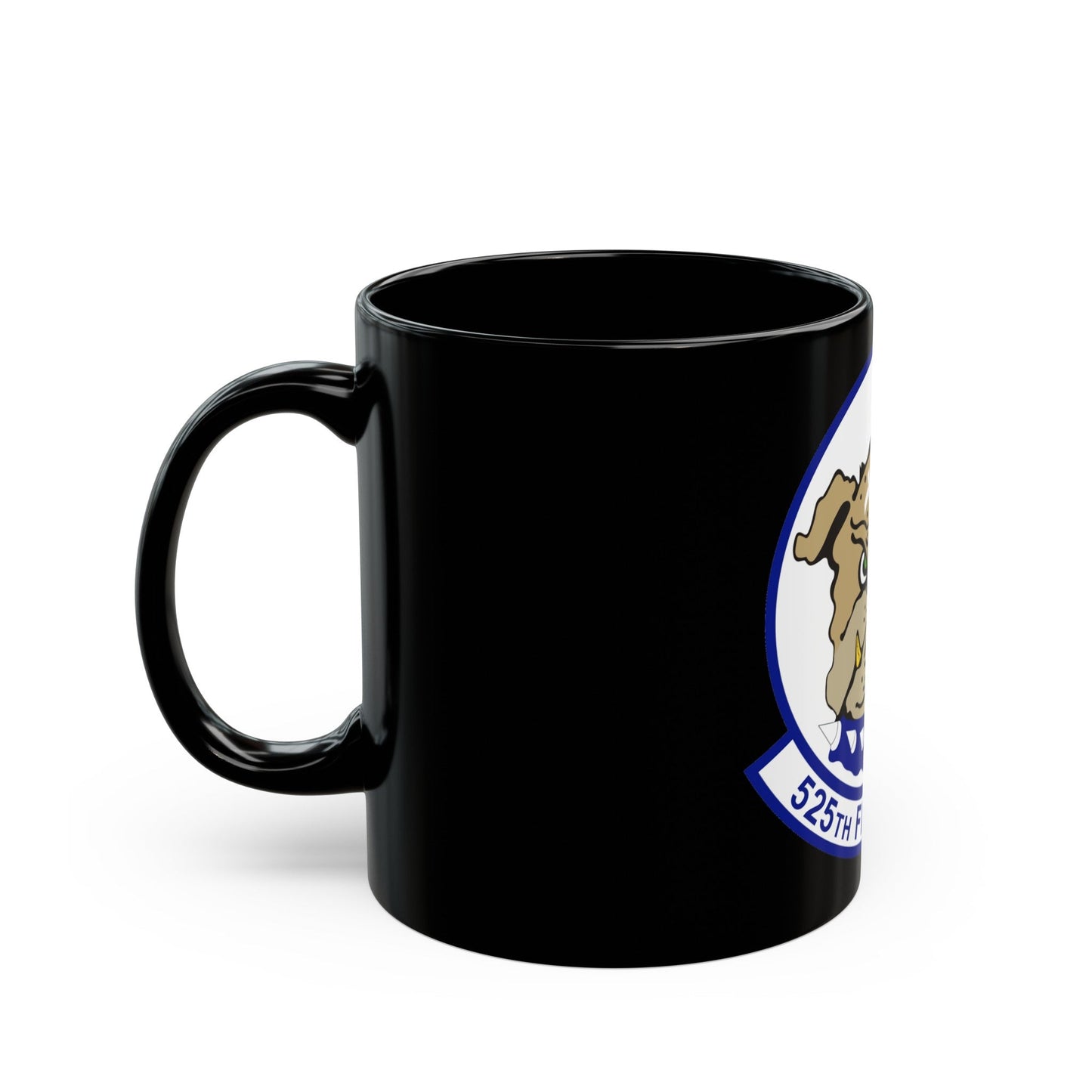 525th Fighter Squadron (U.S. Air Force) Black Coffee Mug-The Sticker Space