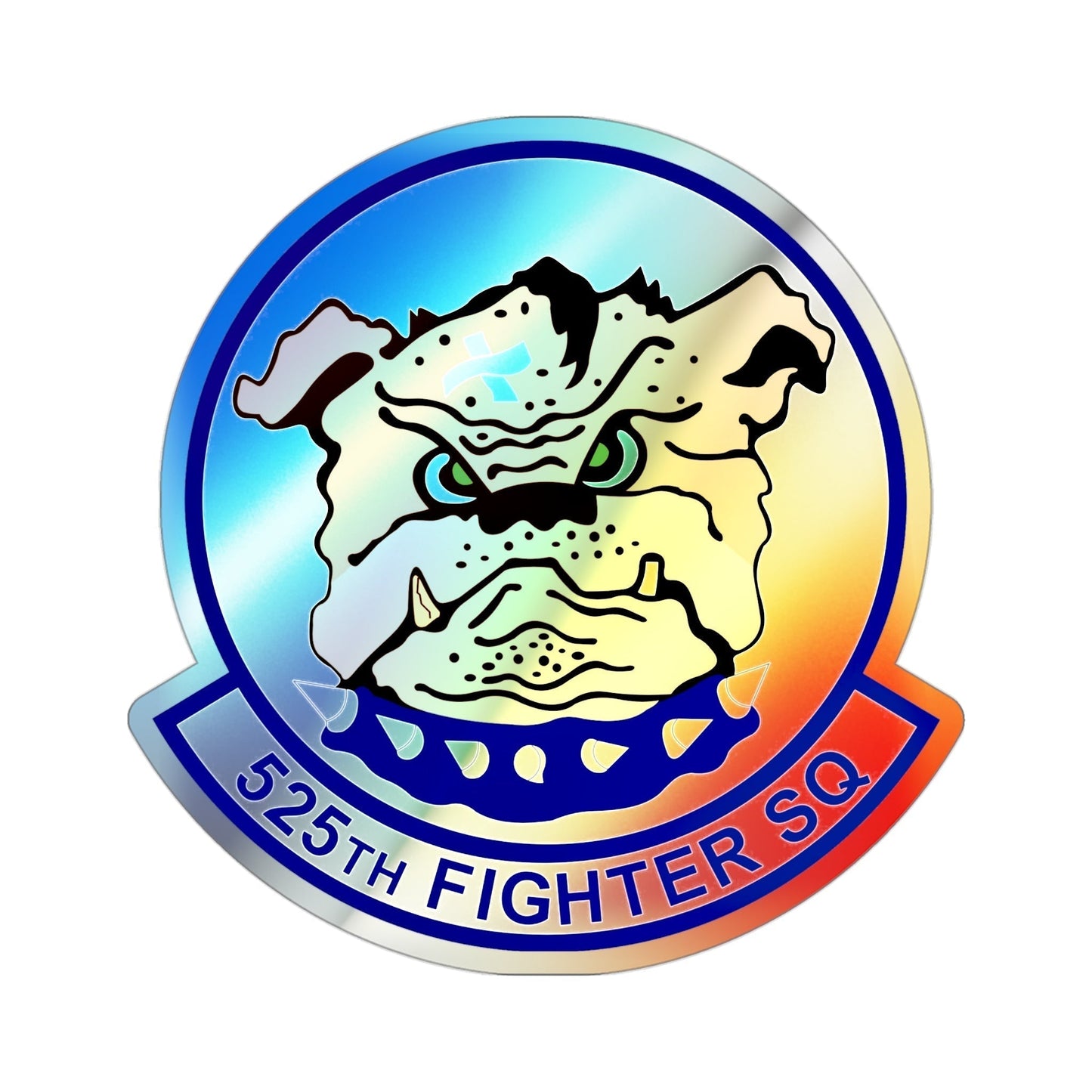 525th Fighter Squadron (U.S. Air Force) Holographic STICKER Die-Cut Vinyl Decal-3 Inch-The Sticker Space