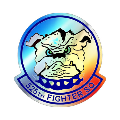 525th Fighter Squadron (U.S. Air Force) Holographic STICKER Die-Cut Vinyl Decal-5 Inch-The Sticker Space